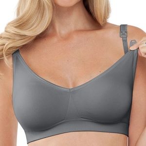 NEW Bravado Body Silk Nursing Bra 1401 Grey Medium